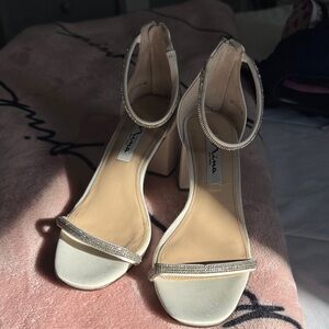 Nina Elegant Cream Strappy Heels